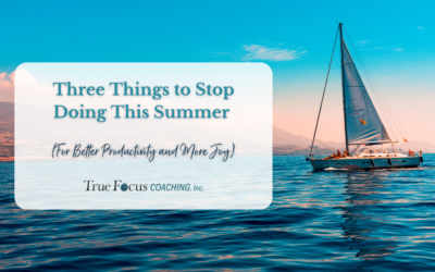 Three Things to Stop Doing This Summer (For Better Productivity and More Joy)